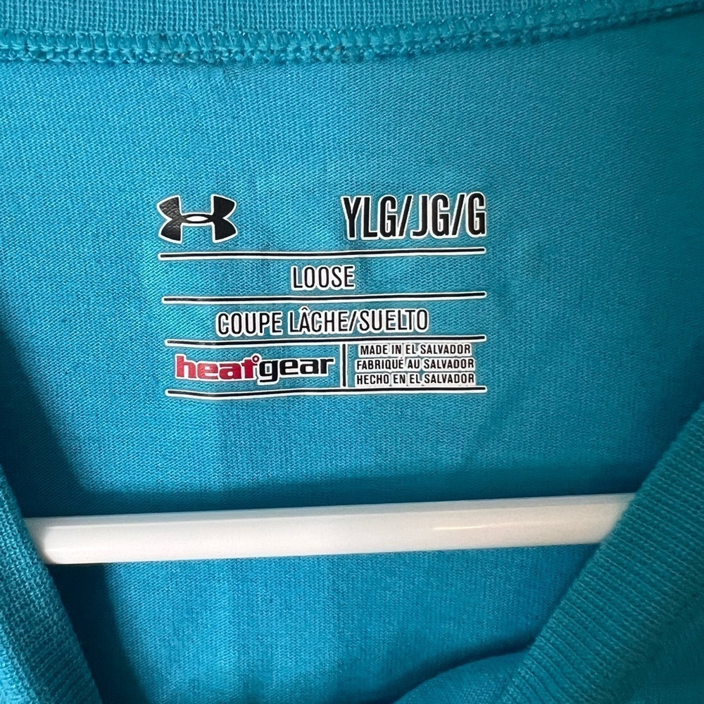 Under Armour Blue Short Sleeve Tee with Graphic Design - Picture 3 of 4